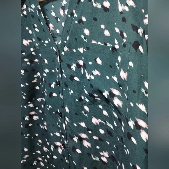 IZ Byer Dalmatian Turquoise Spotted Top size Large - Picture 4 of 4